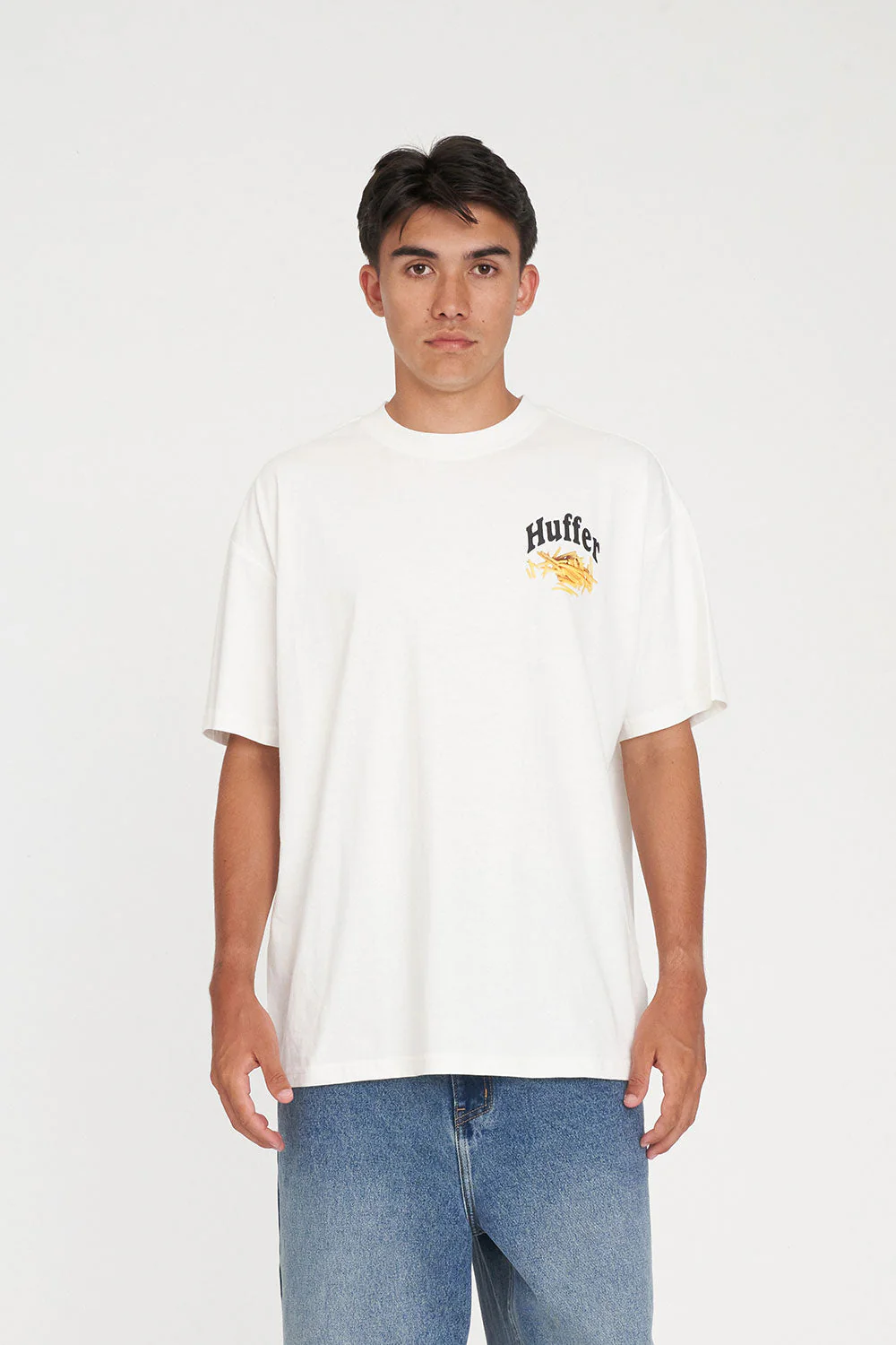 BLOCK TEE 220/FRIED OUT CHALK - Image 4