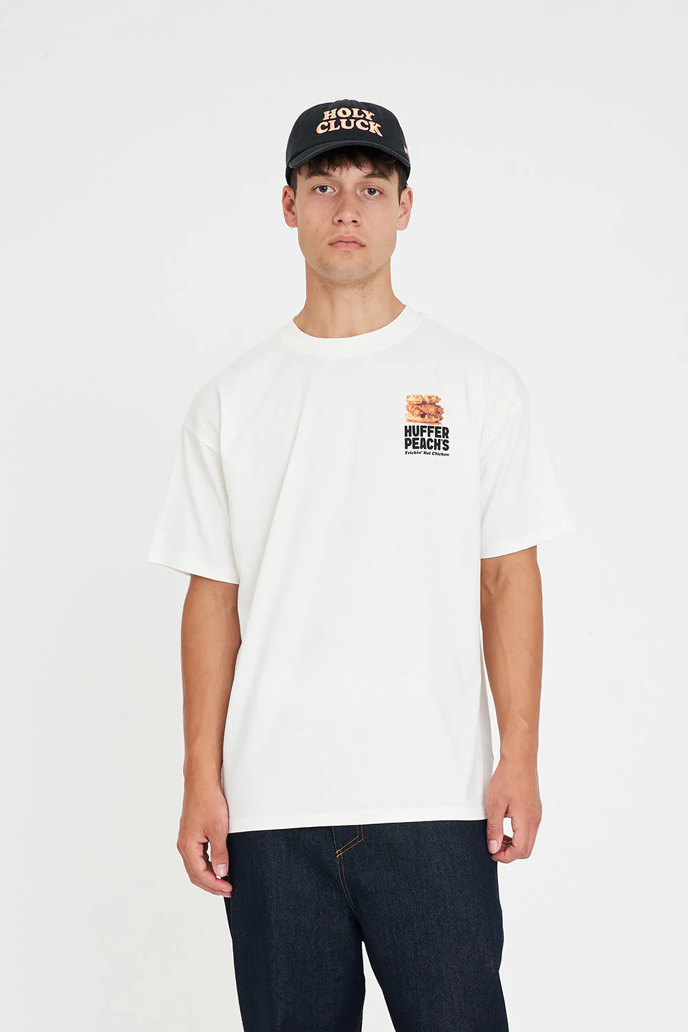BLOCK TEE 220/WAFFLING CHALK - Image 4